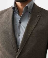 MNDJC07450 MICHEL KLEIN HOMME(ミッシェルクラン オム) カラミメッシュテーラードジャケット　セットアップ ブラウン