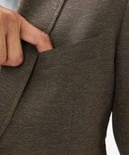 MNDJC07450 MICHEL KLEIN HOMME(ミッシェルクラン オム) カラミメッシュテーラードジャケット　セットアップ ブラウン