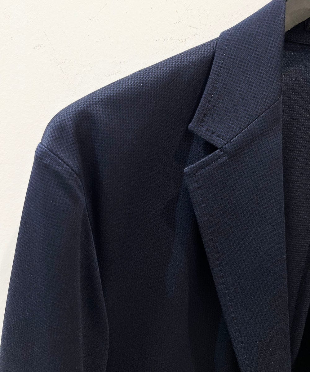 MNDJC08450 MICHEL KLEIN HOMME(ミッシェルクラン オム) メッシュストレッチテーラードジャケット ネイビー