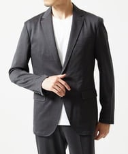 MNDJC08450 MICHEL KLEIN HOMME(ミッシェルクラン オム) 【セットアップ】メッシュストレッチテーラードジャケット ダークグレー