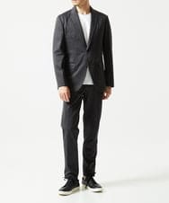 MNDJC08450 MICHEL KLEIN HOMME(ミッシェルクラン オム) 【セットアップ】メッシュストレッチテーラードジャケット ダークグレー