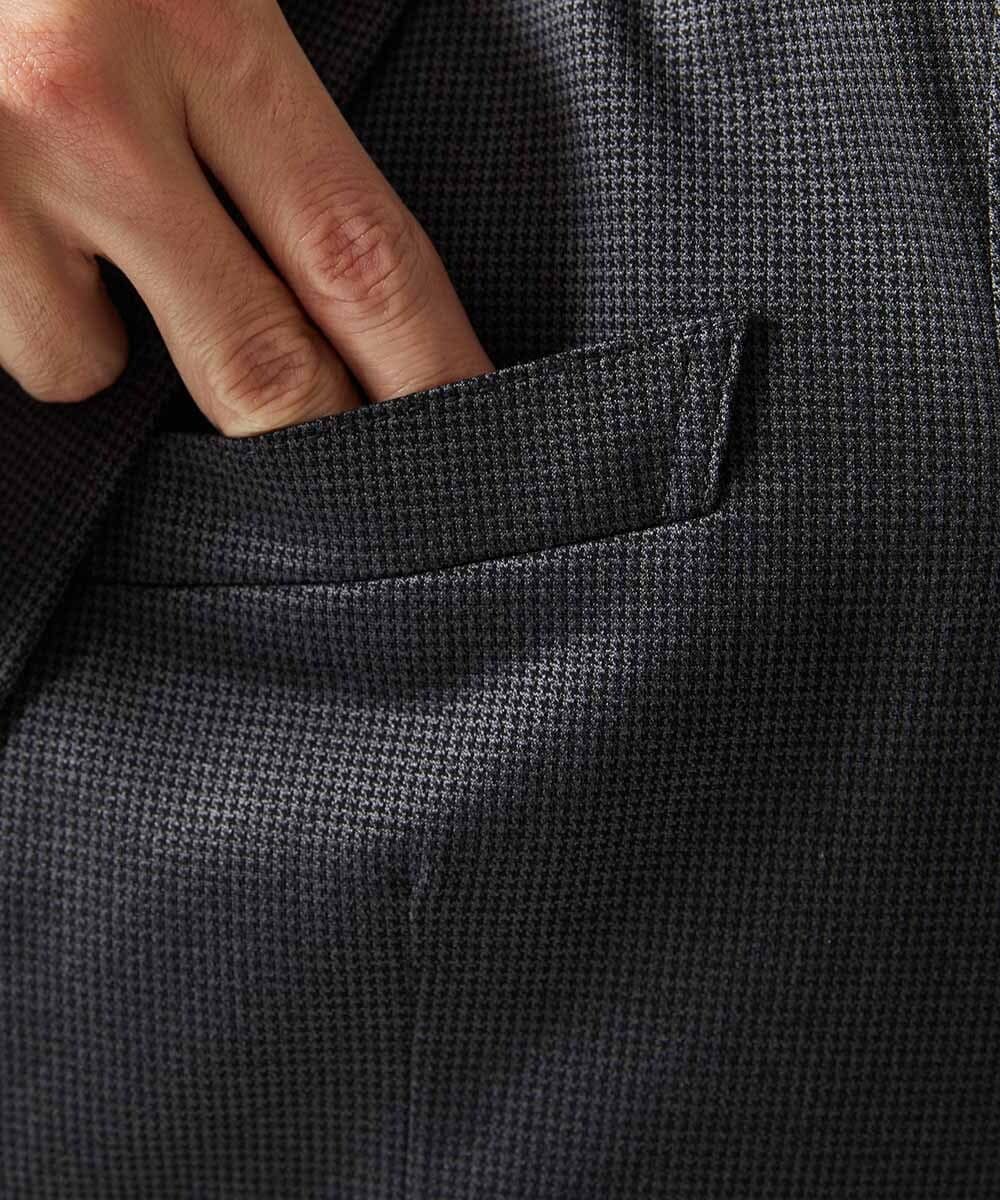 MNDJC08450 MICHEL KLEIN HOMME(ミッシェルクラン オム) 【セットアップ】メッシュストレッチテーラードジャケット ダークグレー