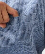 MNDJC62470 MICHEL KLEIN HOMME(ミッシェルクラン オム) カラミメッシュコンバーチブルジャケット ブルー