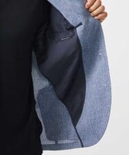 MNDJC62470 MICHEL KLEIN HOMME(ミッシェルクラン オム) カラミメッシュコンバーチブルジャケット ブルー