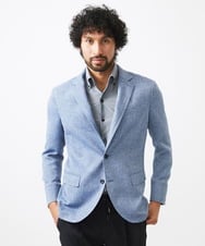 MNDJC62470 MICHEL KLEIN HOMME(ミッシェルクラン オム) カラミメッシュコンバーチブルジャケット ブルー