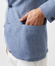 MNDJC62470 MICHEL KLEIN HOMME(ミッシェルクラン オム) カラミメッシュコンバーチブルジャケット ブルー