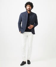 MNDJC62470 MICHEL KLEIN HOMME(ミッシェルクラン オム) カラミメッシュコンバーチブルジャケット ネイビー
