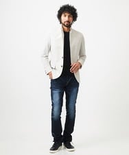 MNDJC63470 MICHEL KLEIN HOMME(ミッシェルクラン オム) メッシュ調コンバーチブルジャケット オフホワイト