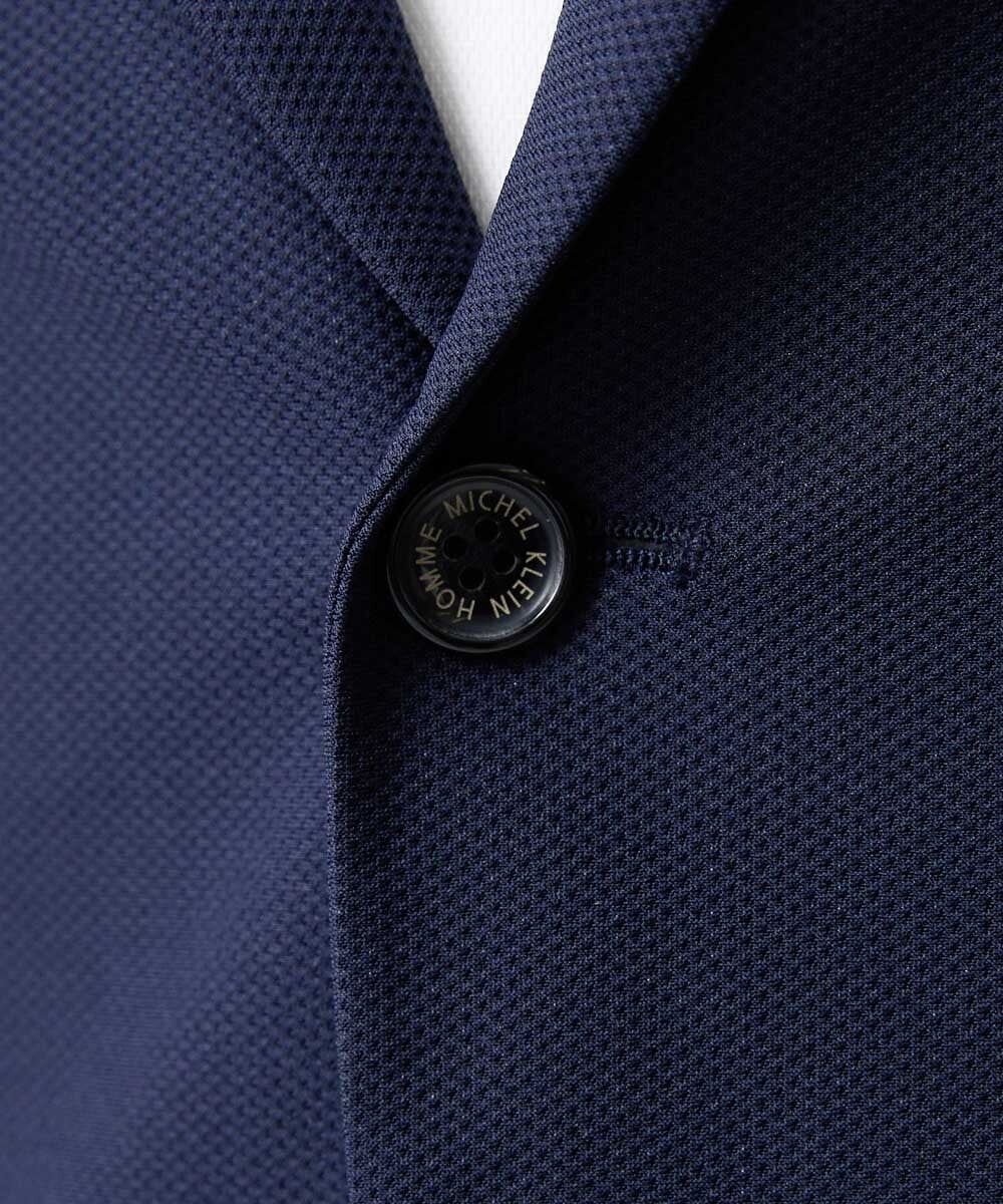 MNDJF01430 MICHEL KLEIN HOMME(ミッシェルクラン オム) 【セットアップ】トリコットメッシュテーラードジャケット ネイビー