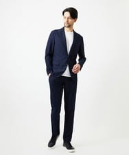 MNDJF01430 MICHEL KLEIN HOMME(ミッシェルクラン オム) 【セットアップ】トリコットメッシュテーラードジャケット ネイビー
