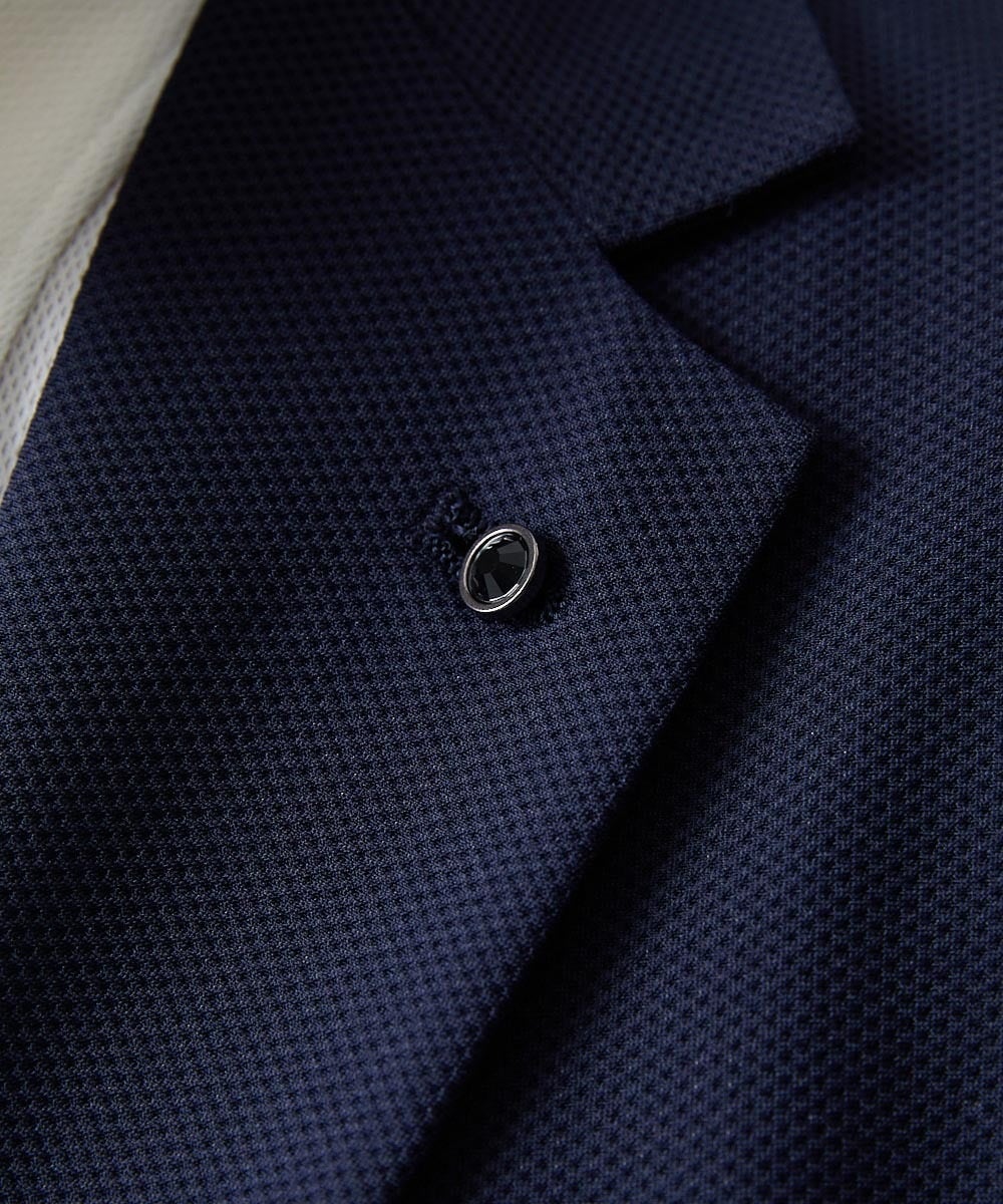 MNDJF01430 MICHEL KLEIN HOMME(ミッシェルクラン オム) 【セットアップ】トリコットメッシュテーラードジャケット ネイビー