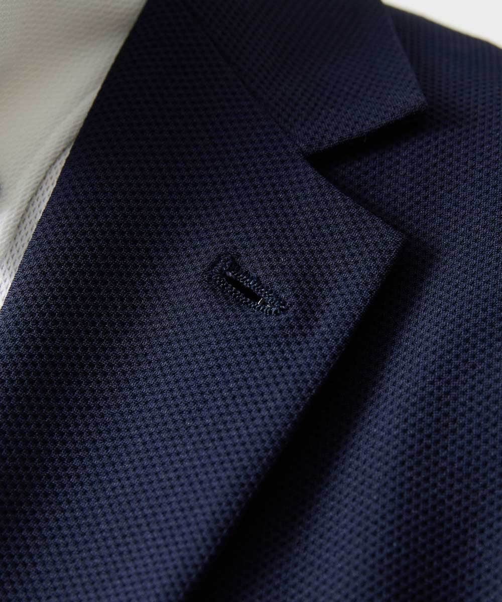 MNDJF01430 MICHEL KLEIN HOMME(ミッシェルクラン オム) 【セットアップ】トリコットメッシュテーラードジャケット ネイビー