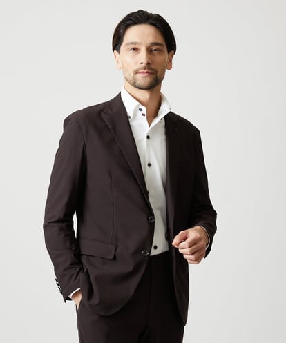 MNDJF01430 MICHEL KLEIN HOMME 【セットアップ】トリコットメッシュテーラードジャケット