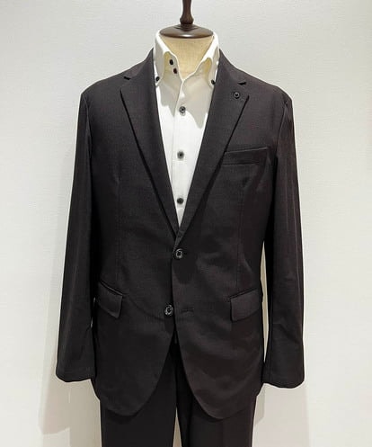 MNDJF01430 MICHEL KLEIN HOMME 【セットアップ】トリコットメッシュテーラードジャケット