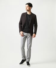 MNDJF01430 MICHEL KLEIN HOMME(ミッシェルクラン オム) 【セットアップ】トリコットメッシュテーラードジャケット ブラウン