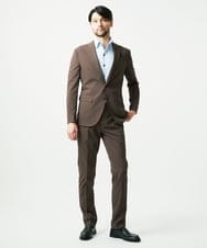 MNDJF09400 MICHEL KLEIN HOMME(ミッシェルクラン オム) 【セットアップ】サッカーテーラードジャケット ブラウン