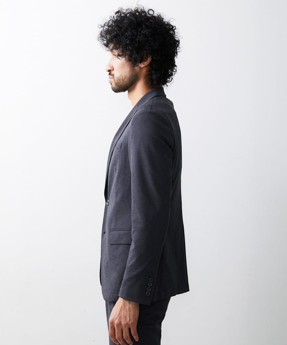 MNDJS14390 MICHEL KLEIN HOMME(ミッシェルクラン オム) 【2023年秋モデル】メッシュストレッチジャケット ダークグレー(93)