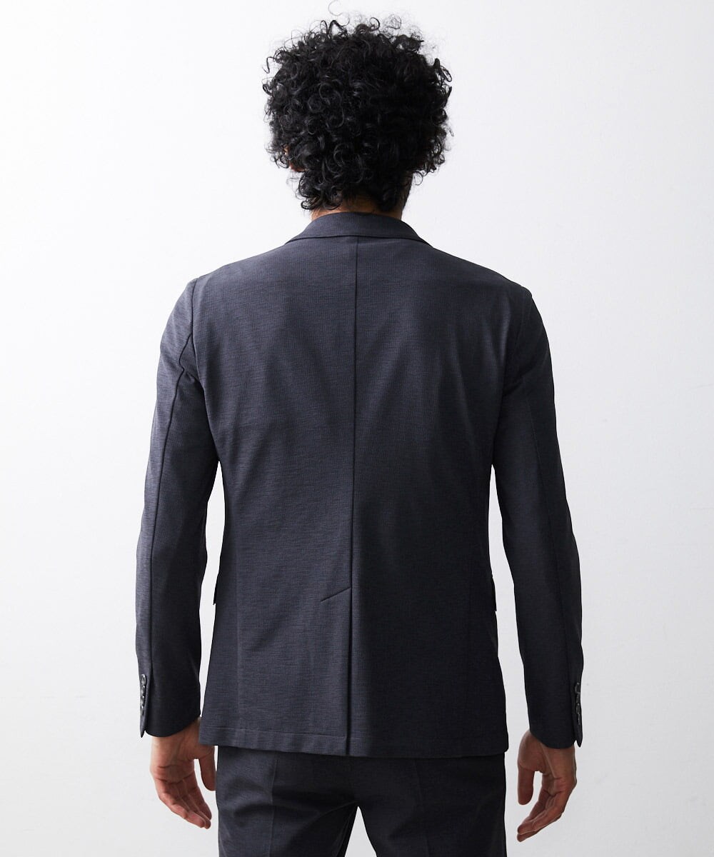 MNDJS14390 MICHEL KLEIN HOMME(ミッシェルクラン オム) 【2023年秋モデル】メッシュストレッチジャケット ダークグレー(93)