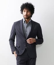 MNDJS15390 MICHEL KLEIN HOMME(ミッシェルクラン オム) 【2023年秋モデル】BODY MAKEメッシュストレッチジャケット ダークグレー(93)