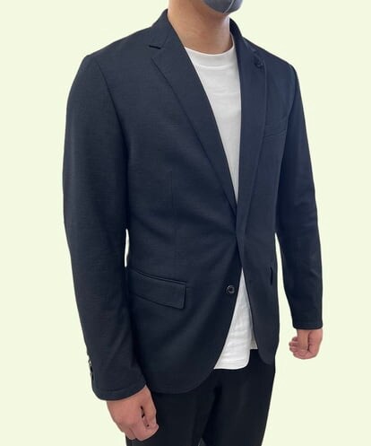 MNDJS15390 MICHEL KLEIN HOMME 【2023年秋モデル】BODY MAKEメッシュストレッチジャケット
