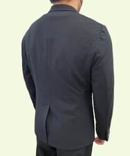 MNDJS15390 MICHEL KLEIN HOMME(ミッシェルクラン オム) 【2023年秋モデル】BODY MAKEメッシュストレッチジャケット ダークグレー(93)