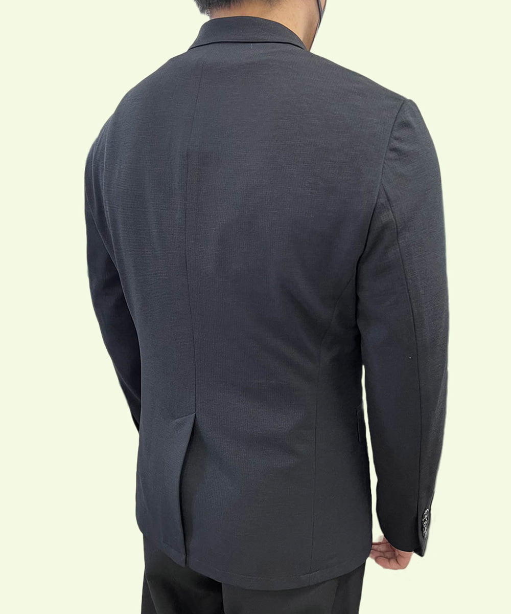MNDJS15390 MICHEL KLEIN HOMME(ミッシェルクラン オム) 【2023年秋モデル】BODY MAKEメッシュストレッチジャケット ダークグレー(93)