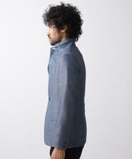 MNDJV62450 MICHEL KLEIN HOMME(ミッシェルクラン オム) メッシュコンバーチブルジャケット ブルー