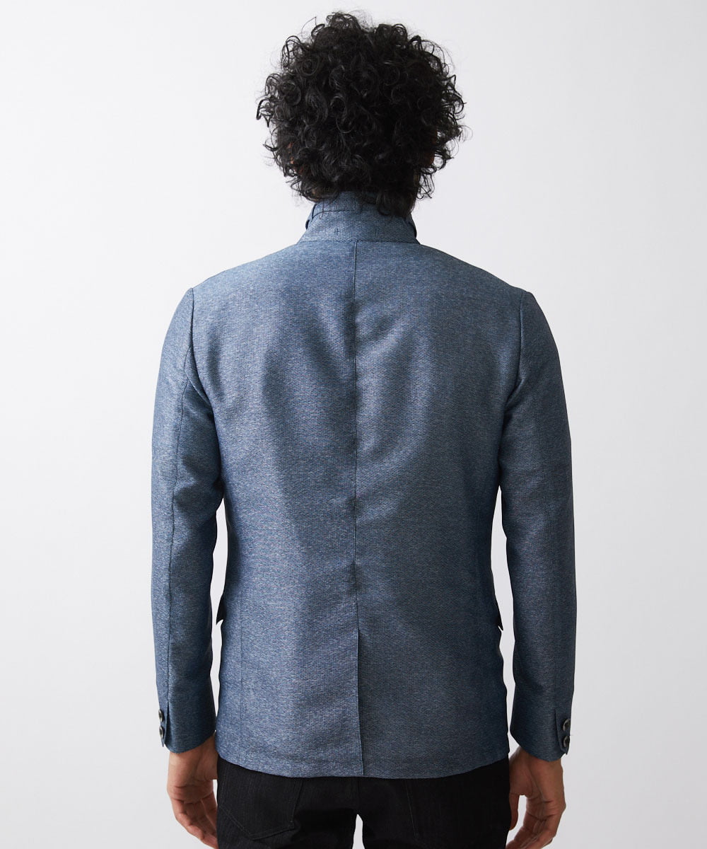 MNDJV62450 MICHEL KLEIN HOMME(ミッシェルクラン オム) メッシュコンバーチブルジャケット ブルー