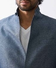 MNDJV62450 MICHEL KLEIN HOMME(ミッシェルクラン オム) メッシュコンバーチブルジャケット ブルー