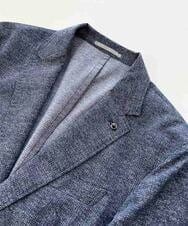 MNDJX10400 MICHEL KLEIN HOMME(ミッシェルクラン オム) メッシュプリントテーラードジャケット ブルー