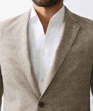 MNDJX10400 MICHEL KLEIN HOMME(ミッシェルクラン オム) メッシュプリントテーラードジャケット ベージュ