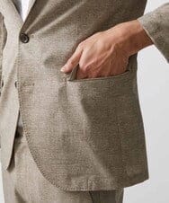 MNDJX10400 MICHEL KLEIN HOMME(ミッシェルクラン オム) メッシュプリントテーラードジャケット ベージュ
