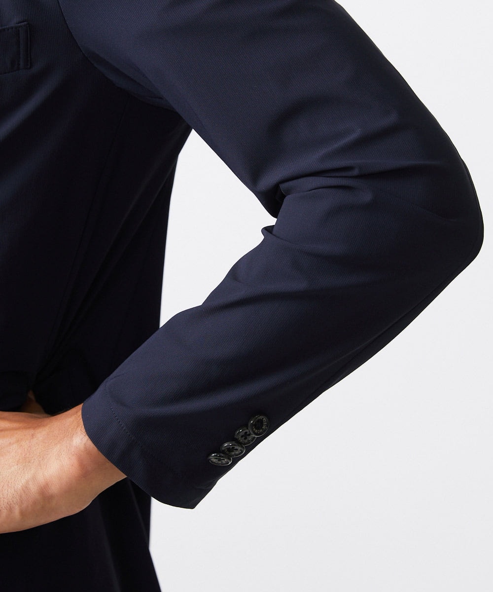 MNDJX31400 MICHEL KLEIN HOMME(ミッシェルクラン オム) ストレッチテーラードジャケット セットアップ ネイビー