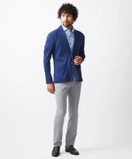 MNDJX65330 MICHEL KLEIN HOMME(ミッシェルクラン オム) プリーツカットジャケット ネイビー