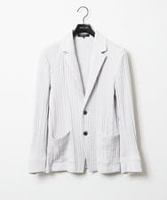 MNDJX65330 MICHEL KLEIN HOMME(ミッシェルクラン オム) プリーツカットジャケット ライトグレー