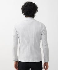 MNDJX65330 MICHEL KLEIN HOMME(ミッシェルクラン オム) プリーツカットジャケット ライトグレー