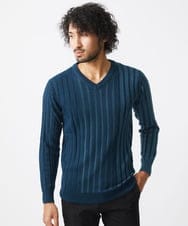 MNFAC01170 MICHEL KLEIN HOMME(ミッシェルクラン オム) グラデーションVネックニット カーキ