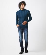 MNFAC02180 MICHEL KLEIN HOMME(ミッシェルクラン オム) グラデーションモックネックニット カーキ