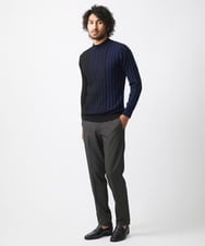 MNFAC02180 MICHEL KLEIN HOMME(ミッシェルクラン オム) グラデーションモックネックニット ネイビー