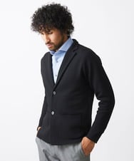 MNFAC53270 MICHEL KLEIN HOMME(ミッシェルクラン オム) ハイゲージニットテーラードジャケット セットアップ ブラック
