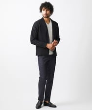 MNFAC53270 MICHEL KLEIN HOMME(ミッシェルクラン オム) ハイゲージニットテーラードジャケット セットアップ ブラック