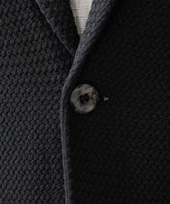 MNFAC53270 MICHEL KLEIN HOMME(ミッシェルクラン オム) ハイゲージニットテーラードジャケット セットアップ ブラック