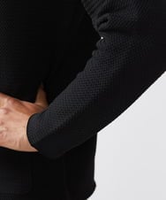 MNFAC53270 MICHEL KLEIN HOMME(ミッシェルクラン オム) ハイゲージニットテーラードジャケット セットアップ ブラック