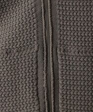 MNFAC54230 MICHEL KLEIN HOMME(ミッシェルクラン オム) ニットノーカラーブルゾン セットアップ ブラウン