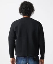 MNFAC54230 MICHEL KLEIN HOMME(ミッシェルクラン オム) ニットノーカラーブルゾン セットアップ ブラック