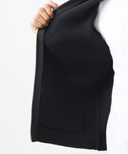 MNFAC54230 MICHEL KLEIN HOMME(ミッシェルクラン オム) ニットノーカラーブルゾン セットアップ ブラック
