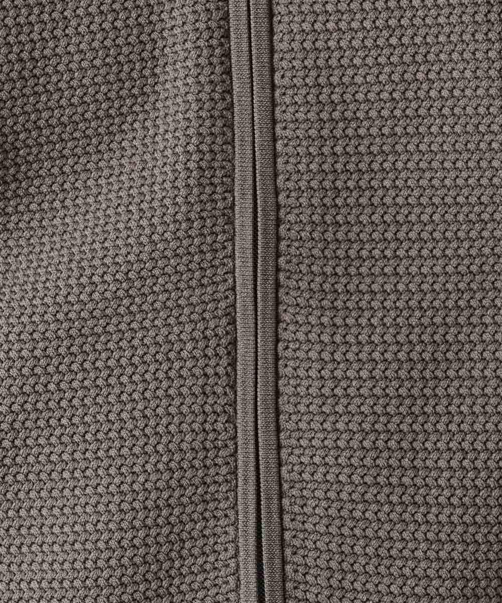 MNFAC64230 MICHEL KLEIN HOMME(ミッシェルクラン オム) ニットZIPパーカー セットアップ ブラウン