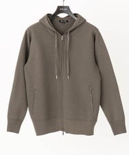 MNFAC64230 MICHEL KLEIN HOMME(ミッシェルクラン オム) ニットZIPパーカー セットアップ ブラウン