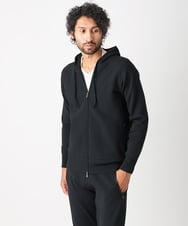 MNFAC64230 MICHEL KLEIN HOMME(ミッシェルクラン オム) ニットZIPパーカー セットアップ ブラック