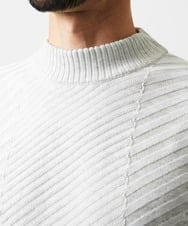 MNFAF01180 MICHEL KLEIN HOMME(ミッシェルクラン オム) グラデーションモックネックニット ライトグレー